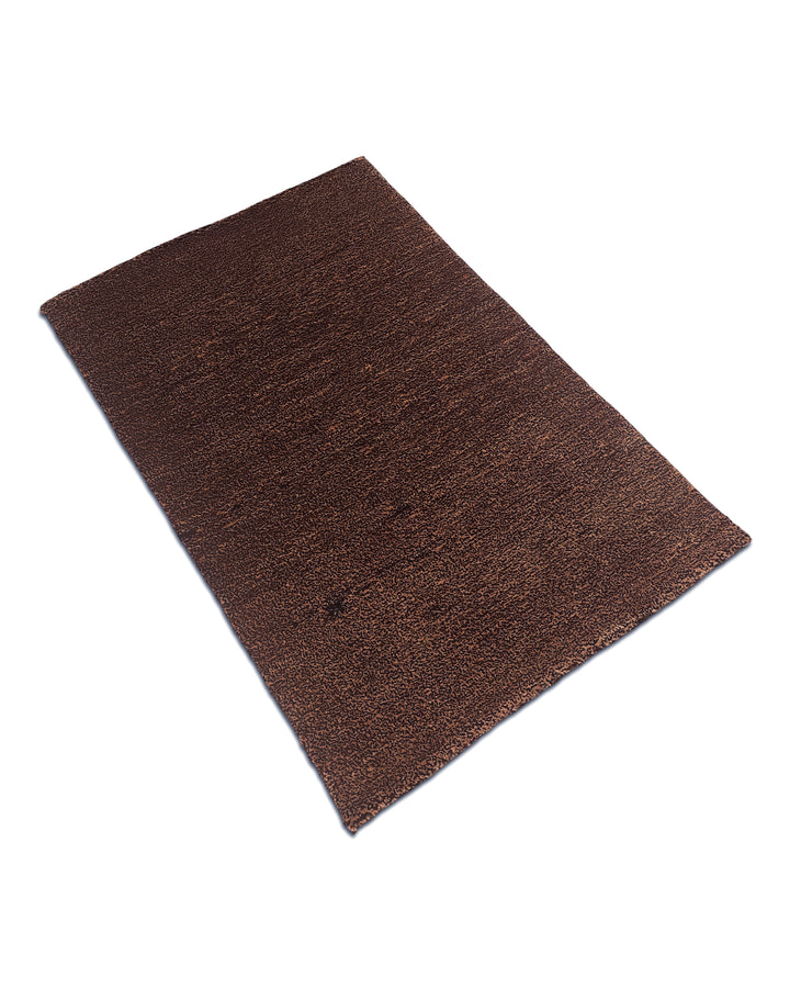 Chestnut Brown Gabbeh, Hand-Knotted Afghan Wool Rug