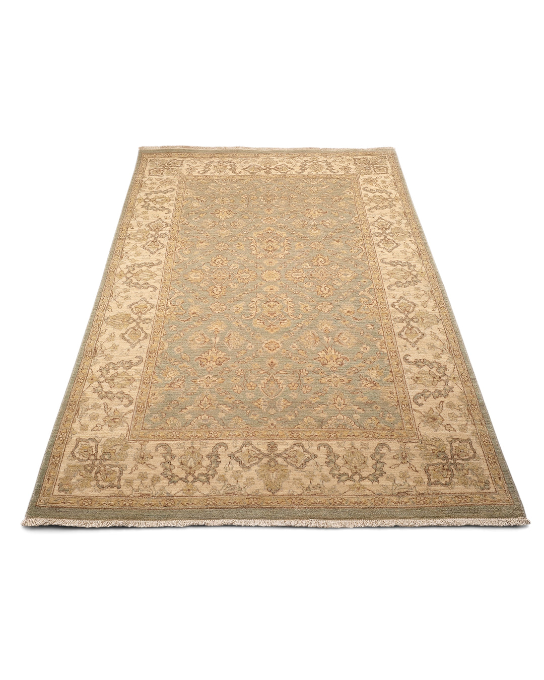 Sage Garden Gabbeh, Hand-Knotted Afghan Wool Rug