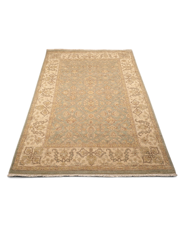 Sage Garden Gabbeh, Hand-Knotted Afghan Wool Rug