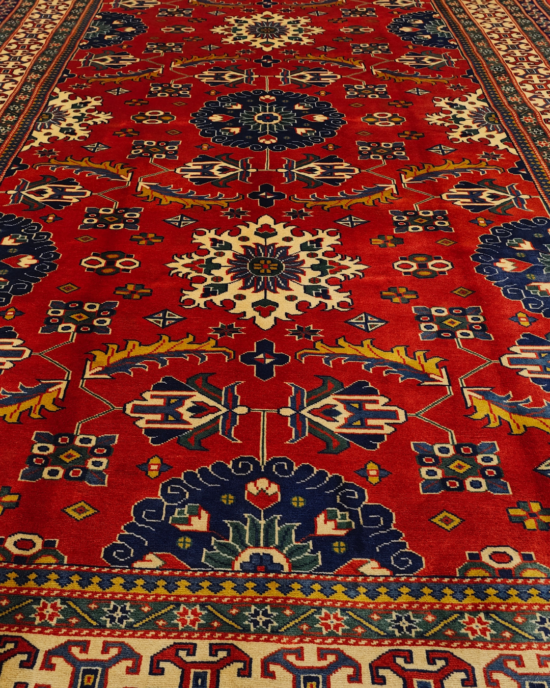 Brown Afghani Sherwan, Hand-Knotted Wool Rug