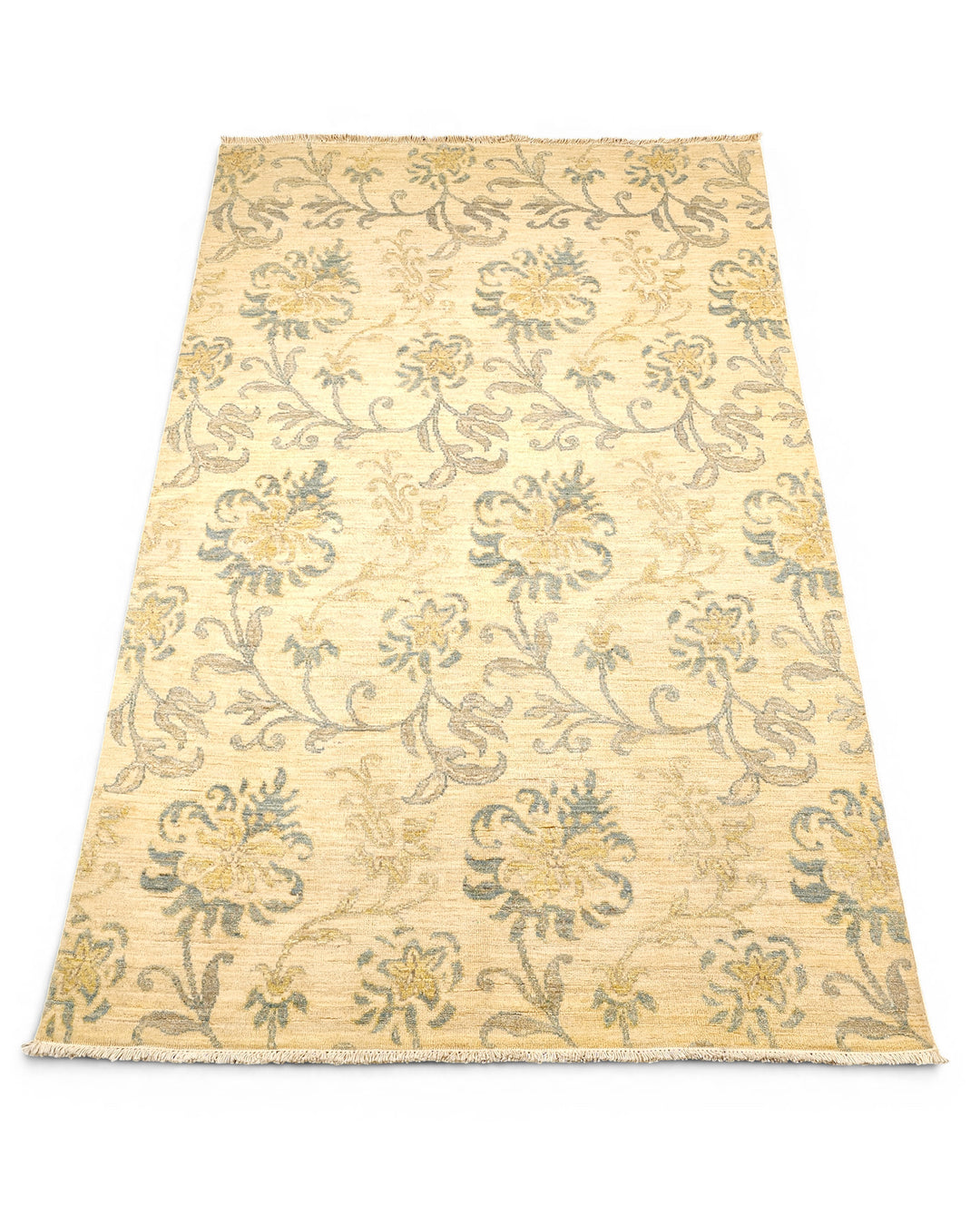 Willow Vine Gabbeh, Hand-Knotted Afghan Wool Rug
