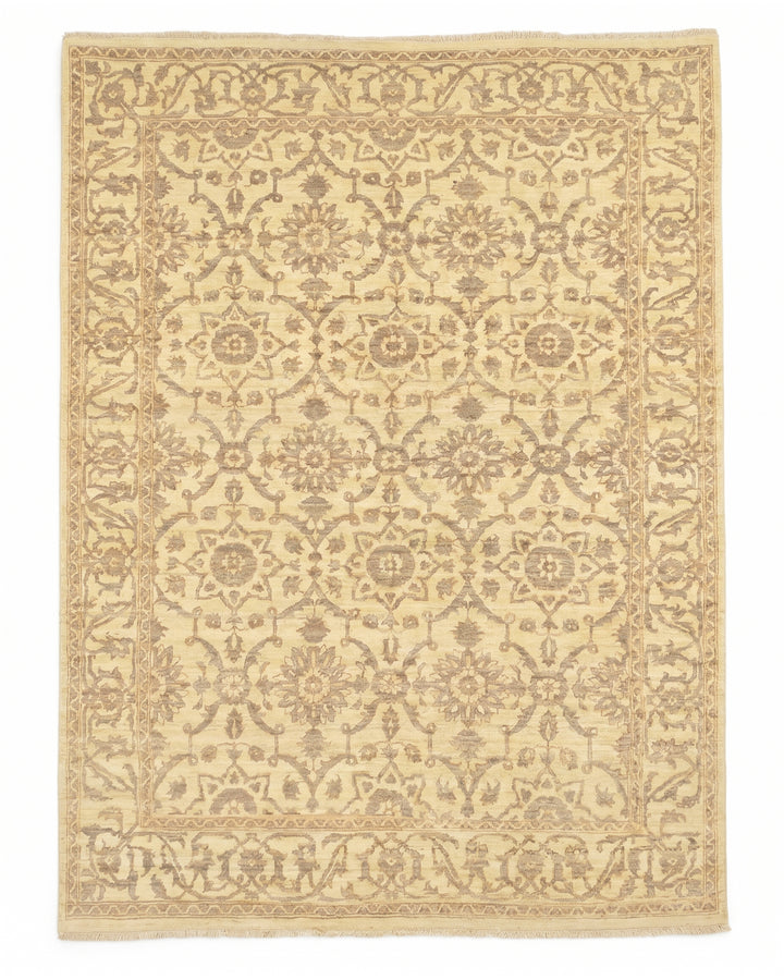 Ivory Gabbeh, Hand-Knotted Afghan Wool Rug