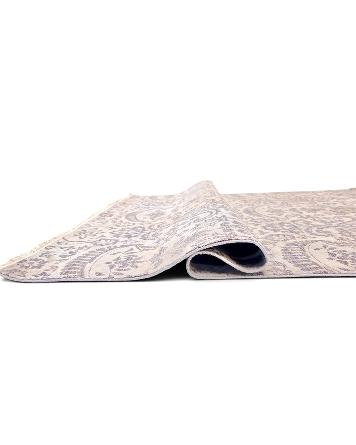 Heather Floral Gabbeh, Hand-Knotted Afghan Wool &amp; Silk Rug