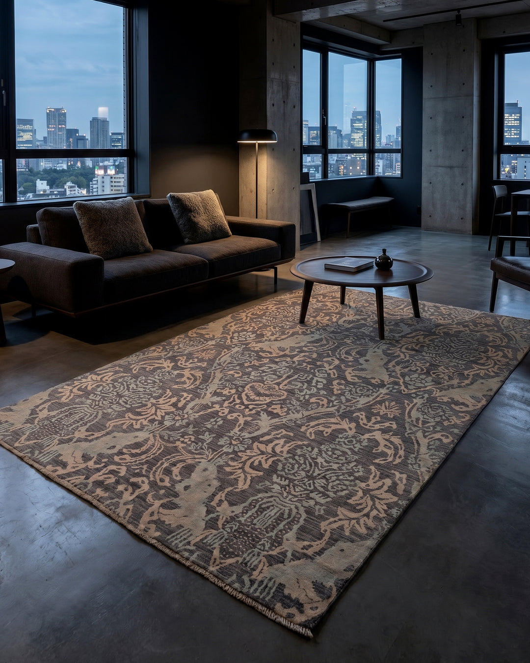 Driftwood Gabbeh, Hand-Knotted Afghan Wool &amp; Silk Rug