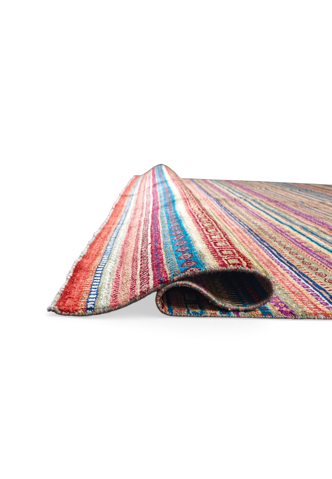 Multicolour Khorjin, Hand-Knotted Wool Rug