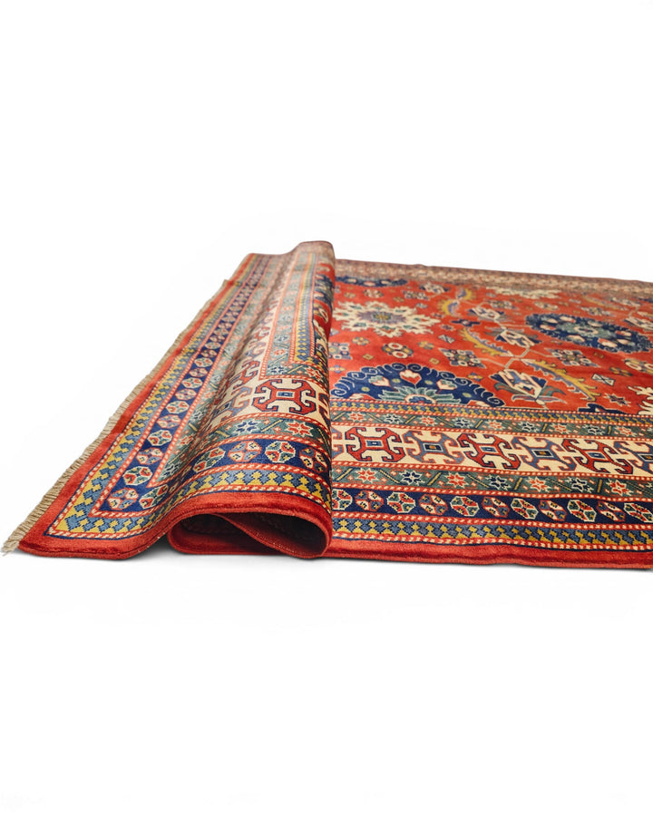 Brown Afghani Sherwan, Hand-Knotted Wool Rug