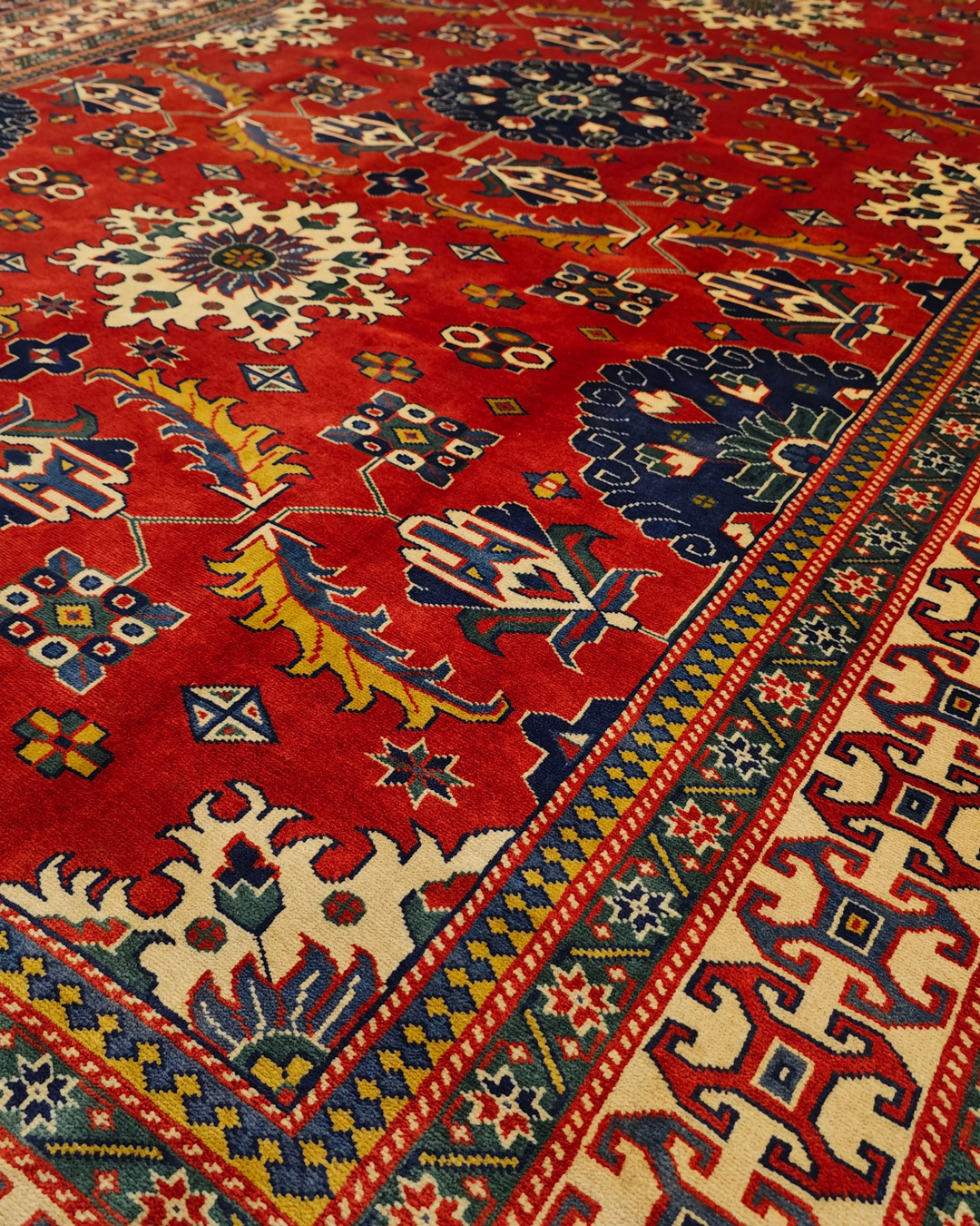 Brown Afghani Sherwan, Hand-Knotted Wool Rug