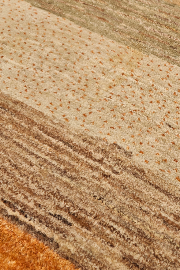 Multicolour Stripe Gabbeh, Hand-Knotted Afghan Wool Rug