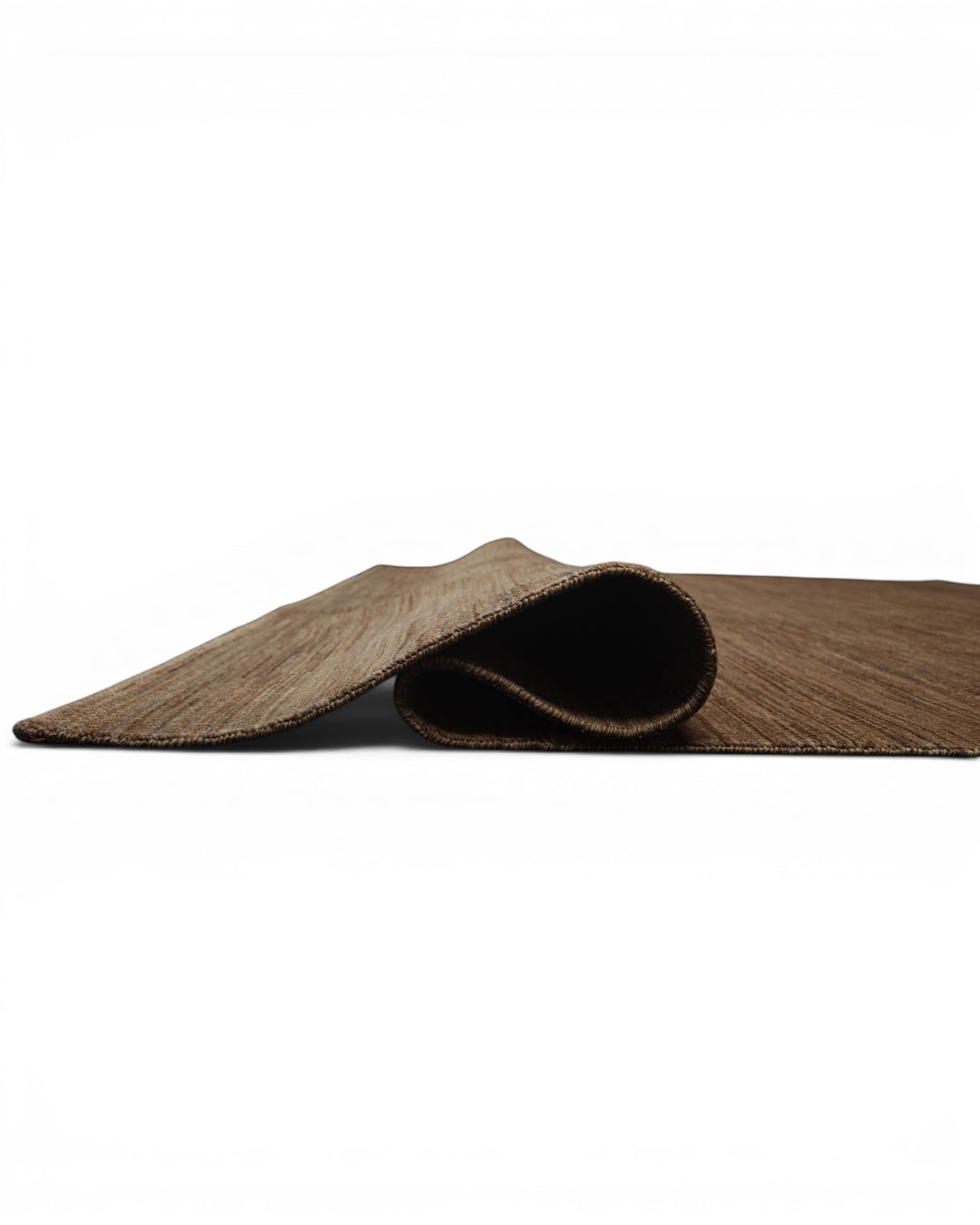 Natural Camel Plain Gabbeh, Hand-Knotted Afghan Wool Rug