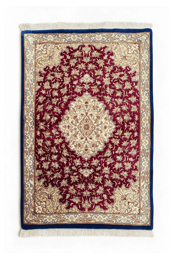 Burgundy Medallion Qum