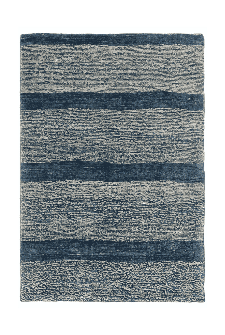 デニムのギャッベ（無地） 63×94cm・玄関マットの手織りウールラグ