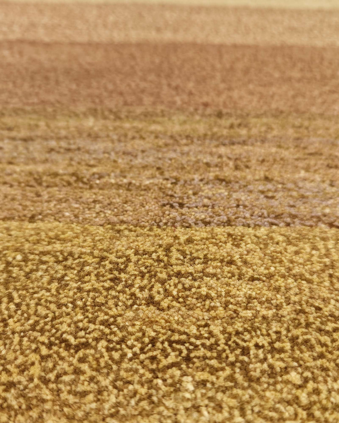 カーキのギャッベ（無地） 手織りラグ 61×94cm（写真6）