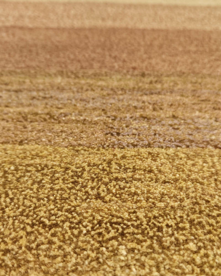 カーキのギャッベ（無地） 手織りラグ 61×94cm（写真6）