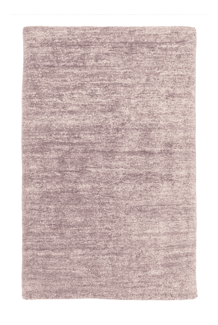 ライラックのギャッベ（無地） 63×93cm・玄関マットの手織りウールラグ