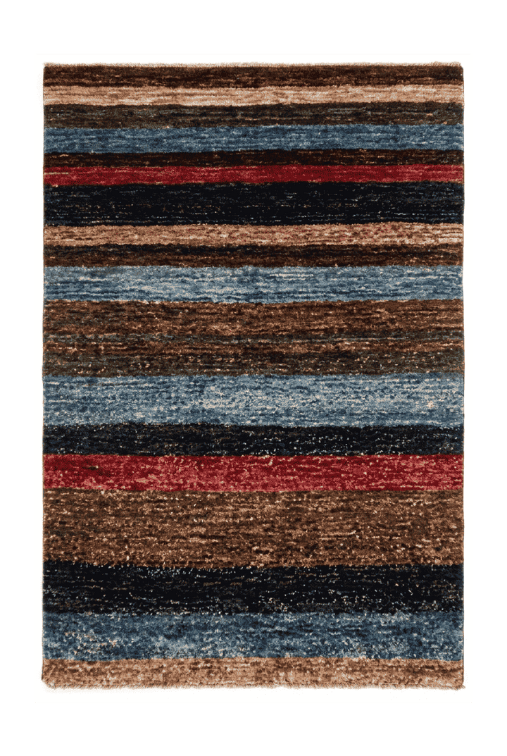マルチカラーのギャッベ（無地） 55×89cm・玄関マットの手織りウールラグ