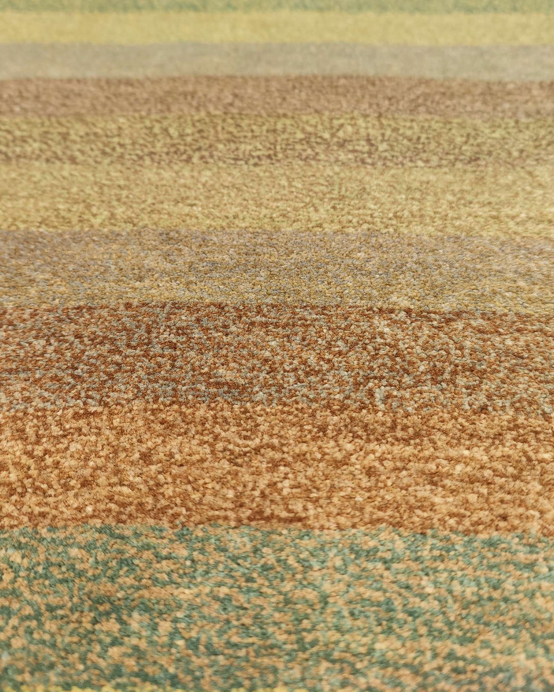 マルチカラーのギャッベ（無地） 手織りラグ 63×95cm（写真7）