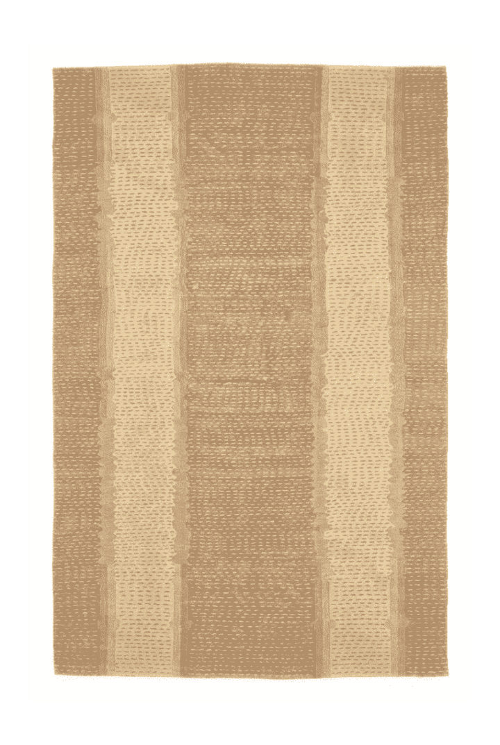 キャメルのアフガン絨毯 ガズニ（無地） 199×300cm・約4.5畳の手織りウールラグ