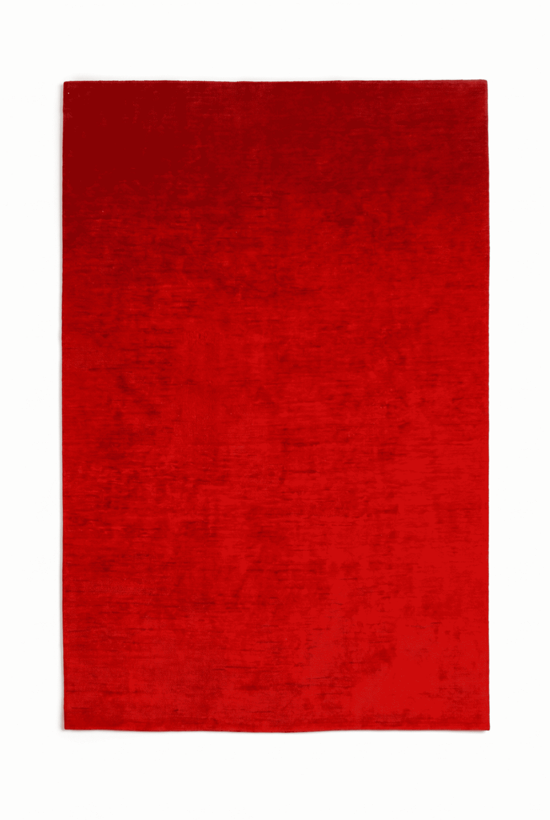 クリムゾンのアフガン絨毯 ガズニ（無地） 197×249cm・約3畳の手織りウールラグ