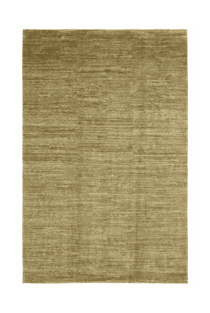 オリーブセージのアフガン絨毯 ガズニ（無地） 197×302cm・約4.5畳の手織りウールラグ