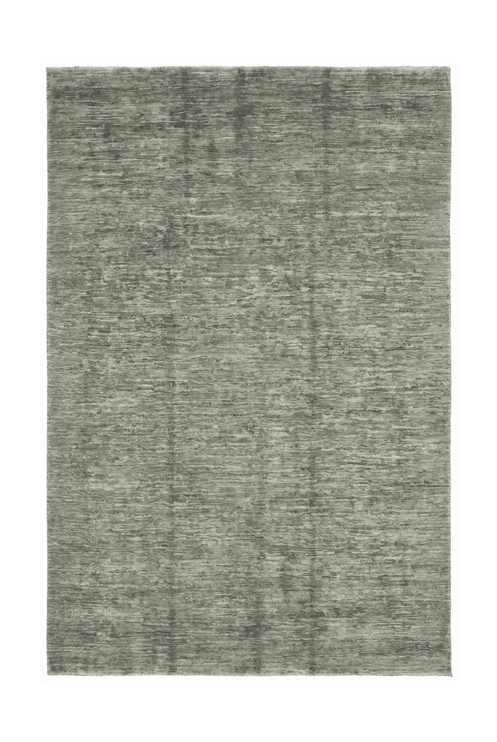 シーグリーンのアフガン絨毯 ガズニ（無地） 202×239cm・約3畳の手織りウールラグ