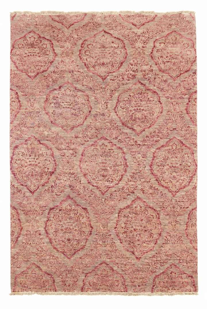 Blush Gabbeh, Hand-Knotted Afghan Wool Rug