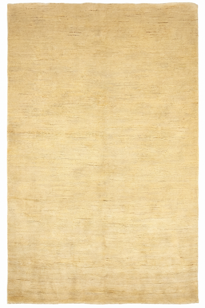 Natural Gabbeh, Hand-Knotted Afghan Wool Rug