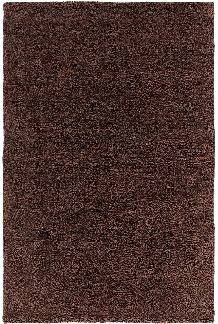 Chestnut Brown Gabbeh, Hand-Knotted Afghan Wool Rug