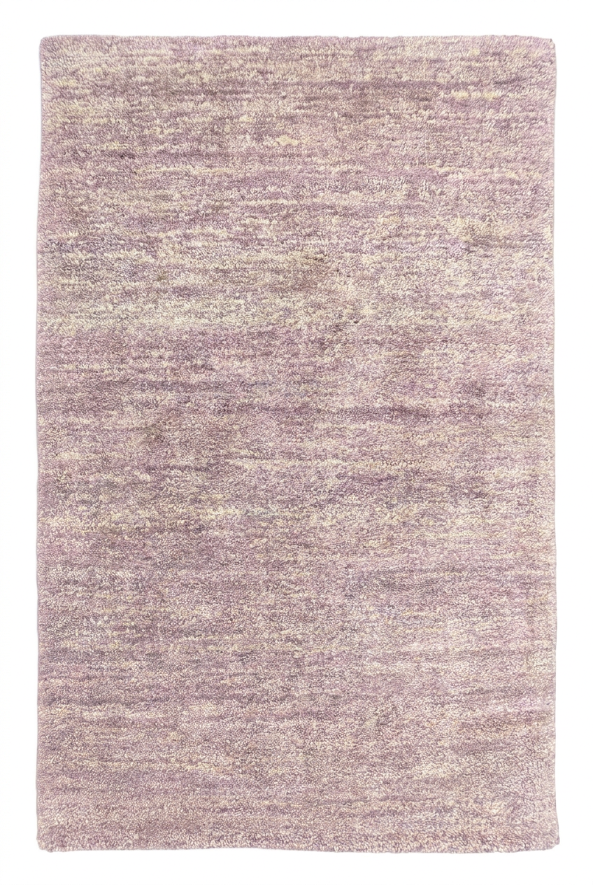 Lavender Heather Gabbeh, Hand-Knotted Afghan Wool Rug