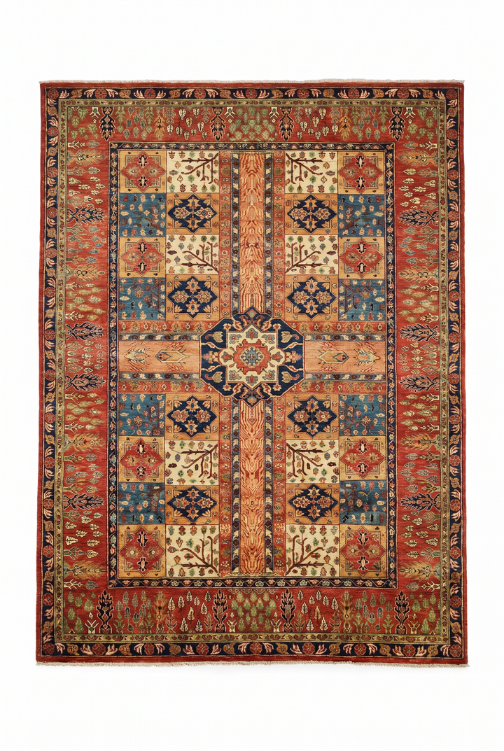 Multicolour Pakistani Bokhara, Hand-Knotted Wool Rug