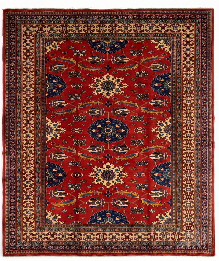 Brown Afghani Sherwan, Hand-Knotted Wool Rug