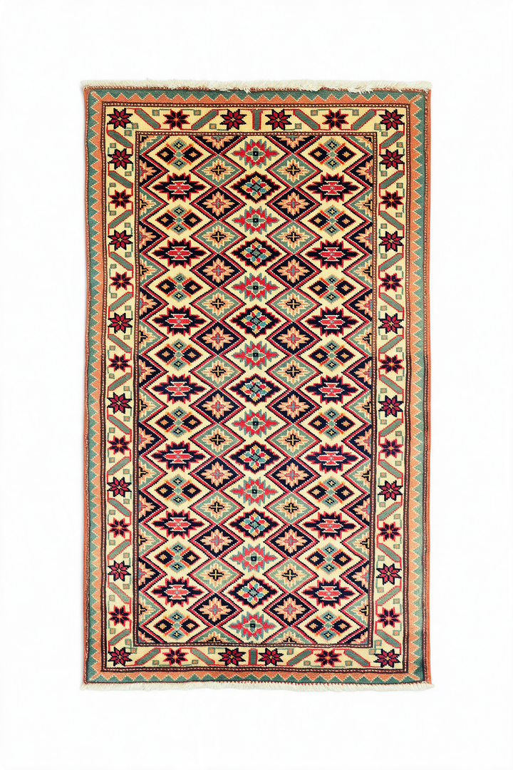 Cream Lattice Kazak