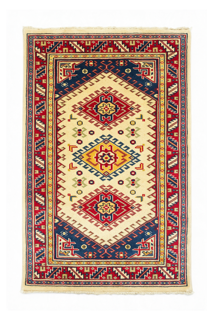 Cream Triple Diamond Kazak