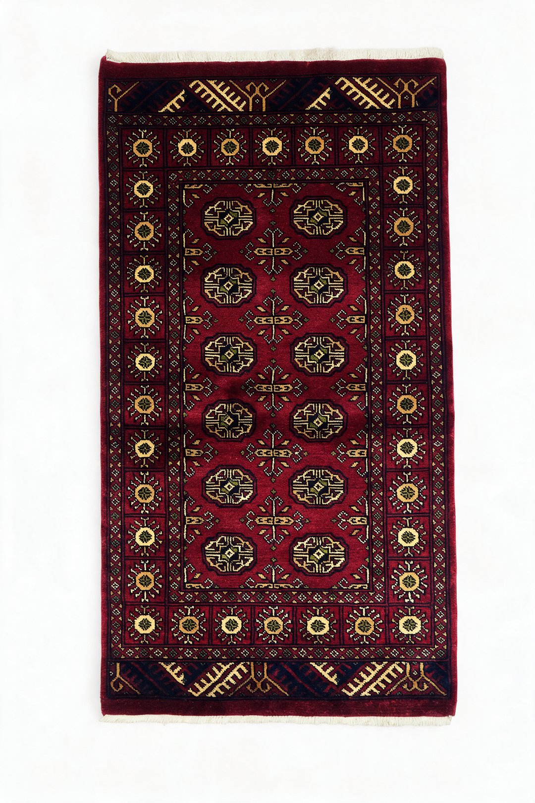 Burgundy Rosette Bokhara